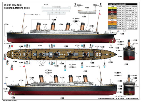 RMS Titanic Ocean Liner 1/200 Trumpeter