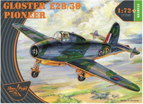 Gloster E28/39 Pioneer RAF Jet (Starter) 1/72 Clear Prop Models