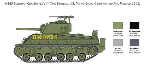 M4 Sherman US Marine Corps Tank 1/35 Italeri