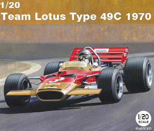 1970 Lotus Type 49C Team Lotus F1 Race Car 1/20 Ebbro