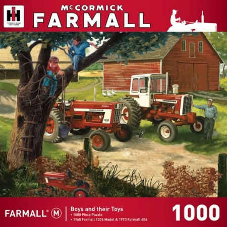 Farmall: Boys and Their Toys Tractors Farm Scene Puzzle (1000pc) Masterpieces Puzzles