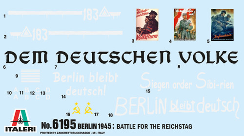 Battle for the Reichstag Berlin 1945 Diorama Set 1/72 Italeri