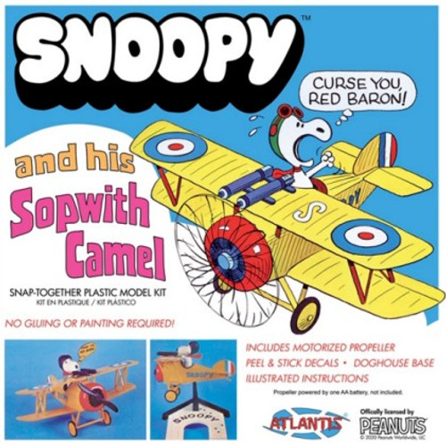 Snoopy & His Sopwith Camel Biplane (Snap) Atlantis Models