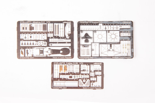 WWI Albatros DV, Fokker Dr1 & D VII German Fighter Triple Combo (Ltd Edition Plastic Kit) 1/72 Eduard