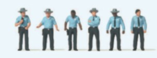 US Highway Patrolmen (6) HO Scale Preiser Models