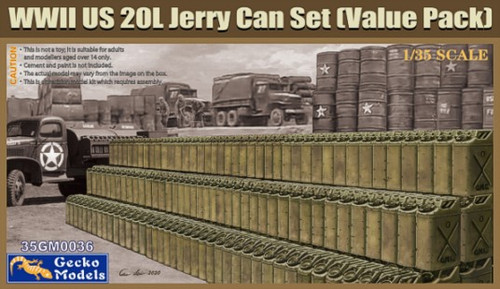 WWII US 20L Jerry Can Set (Value Pack) 1/35 Gecko Models