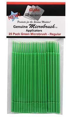 Alpha MicroBrush Green: Regular Applicator (25/pk) Brushes