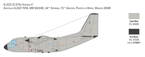 C-27J Spartan/G.222 Cargo Transport Aircraft 1/72 Italeri