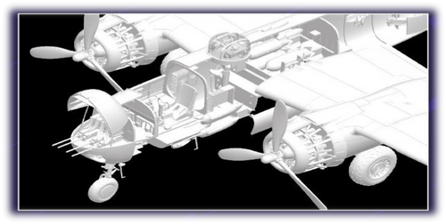 B-25H Mitchell Gunships over CBI 1/32 HK Models (HKM01E037)