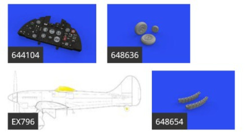 Tempest Mk II LooKplus for EDU & SHY (Photo-Etch & Resin) 1/48 Eduard