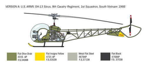 OH-13 Sioux Helicopter 1/48 Italeri