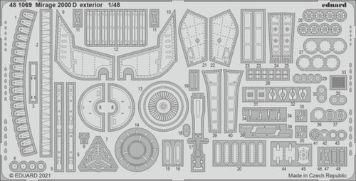 Mirage 2000D Exterior for KIN 1/48 Eduard