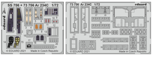 Ar 234C for DML & Hobby 2000 (Painted) 1/72 Eduard