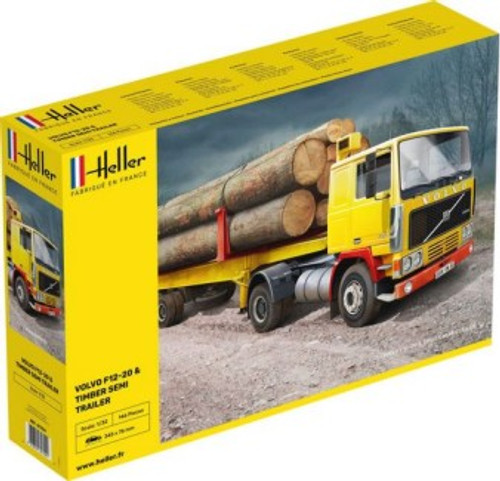 Volvo F12-20 Tractor w/Timber & Semi-Trailer 1/32 Heller