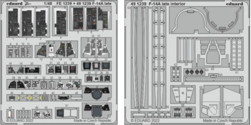 F-14A Late Interior for TAM (Painted) 1/48 Eduard