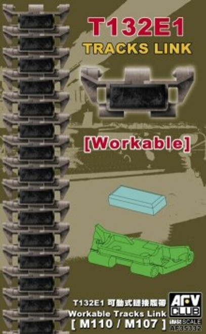 T132E1 Workable Track Links for M110/M107 1/35 AFV Club