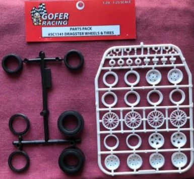 Dragster Wheels & Tires Pack (Plastic) 1/24-1/25 Gofer Racing Decals