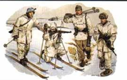 German Ski Troopers (4) 1/35 Dragon