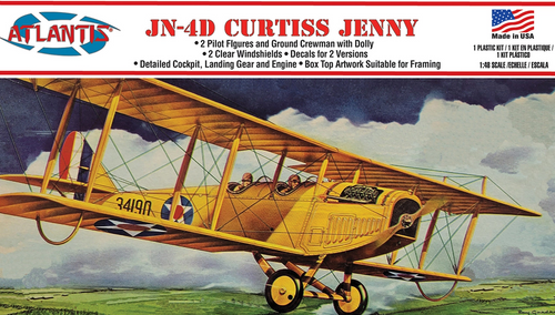 Curtiss Jenny JN4 BiPlane 1/48 Atlantis Models