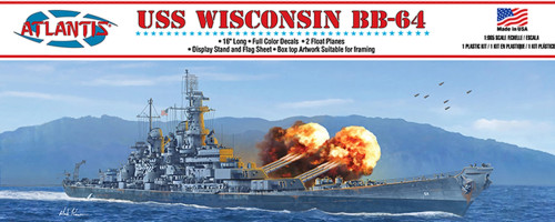 USS Wisconsin BB-64 Battleship 1/665 Atlantis Models (AAN3006)