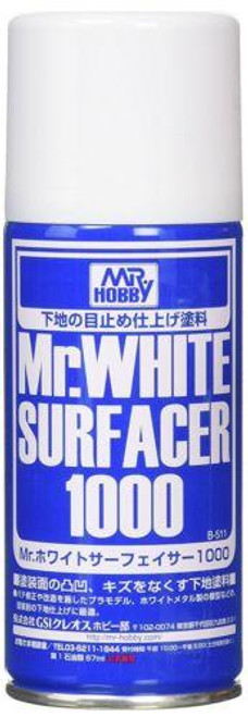 Mr. White Surfacer 1000 170ml (Spray) Mr. Hobby (GUZ511)