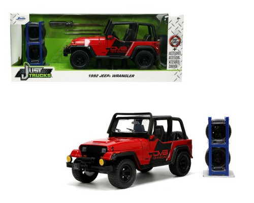 1992 Jeep Wrangler w/Extra Tires & Rack 1/24 Jada