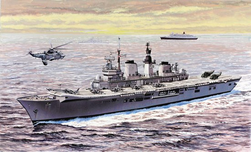 HMS Invincible Light Aircraft Carrier 40th Anniversary Falklands War 1/700 Dragon