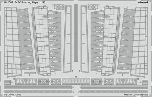 F4F-3 Landing Flaps for EDU 1/48 Eduard