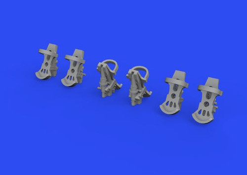 Luftwaffe Rudder Pedals (6) (Resin) 1/72 Eduard
