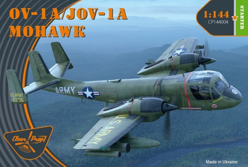 OV-1A/JOV-1A Mohawk US Army Aircraft (Starter) 1/144 Clear Prop Models