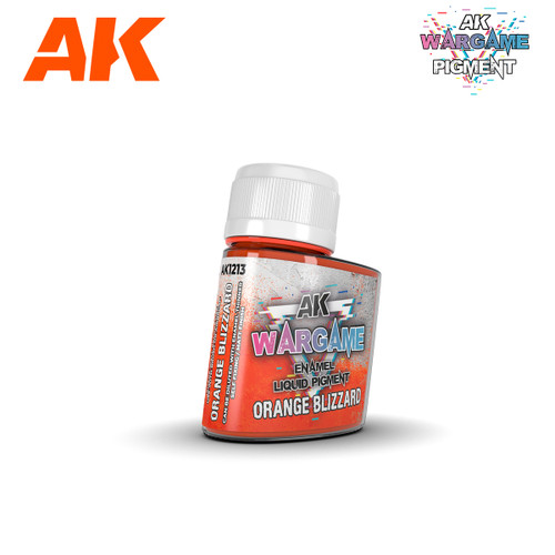 Wargame Liquid Pigment: Orange Blizzard Enamel 35ml Bottle AK Interactive