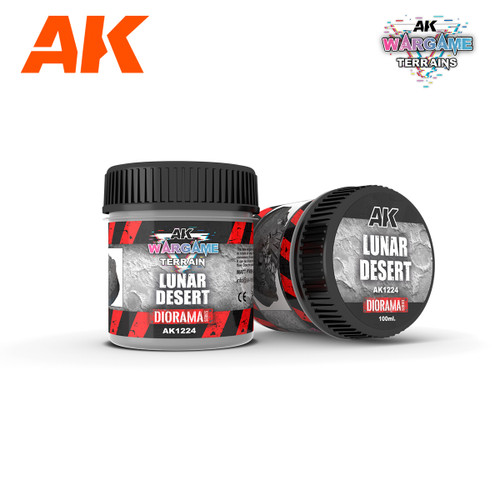 Wargame Terrain Diorama Series: Lunar Desert Texture Acrylic 100ml Bottle AK Interactive