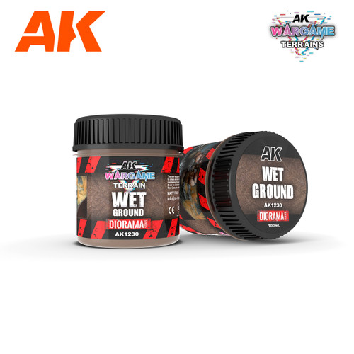 Wargame Terrain Diorama Series: Wet Ground Texture Acrylic 100ml Bottle AK Interactive