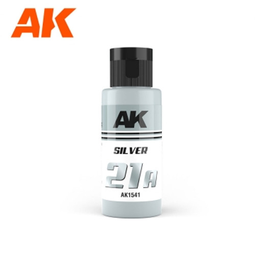 Dual Exo: 21A Silver Acrylic Paint 60ml Bottle AK Interactive