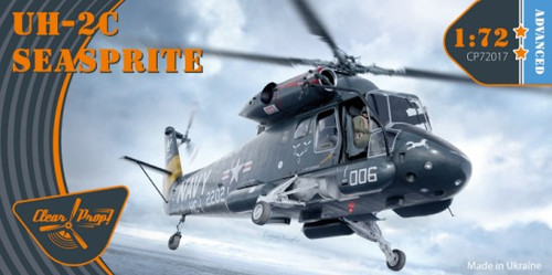 UH-2C Seasprite USN Helicopter (Advanced) 1/72 Clear Prop Models