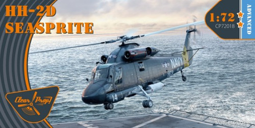 HH-2D Seasprite USN Helicopter (Advanced) 1/72 Clear Prop Models