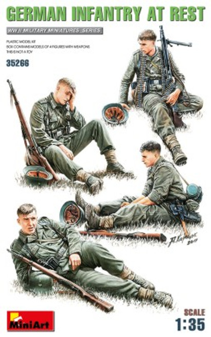 German Infantry at Rest (4) 1/35 MiniArt