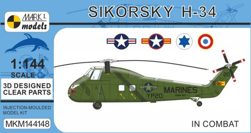 Sikorsky H-34 In Combat Helicopter 1/144 Mark I Models