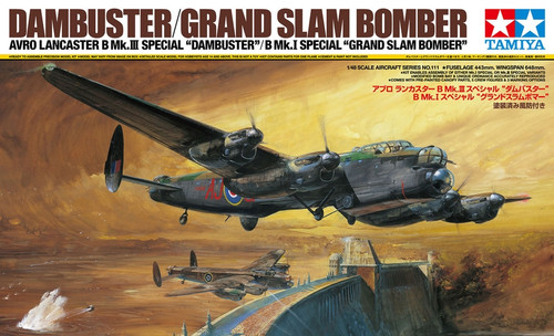 Lancaster B Mk III Dambuster/B Mk I Grand Slam Bomber 1/48 Tamiya