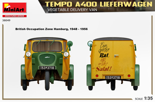 German Tempo A400 Lieferwagen Vegetable Delivery Van 1/35 Miniart