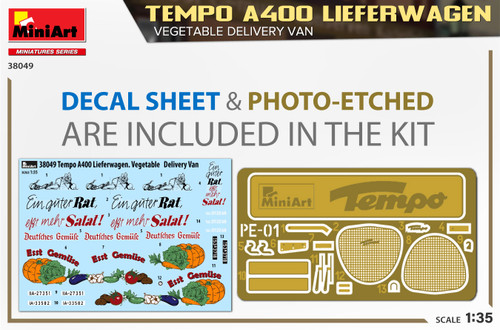 German Tempo A400 Lieferwagen Vegetable Delivery Van 1/35 Miniart