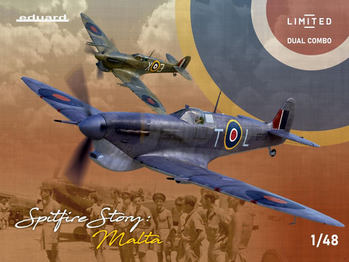 WWII Spitfire Mk Vb/Vc Malta Fighters Dual Combo (Ltd Edition Plastic Kit) 1/48 Eduard