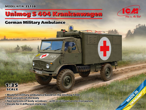 German Unimog S404 Military Ambulance 1/35 ICM Models