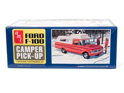 1963 Ford F100 Camper Pickup Truck (New Tool) 1/25 AMT Models