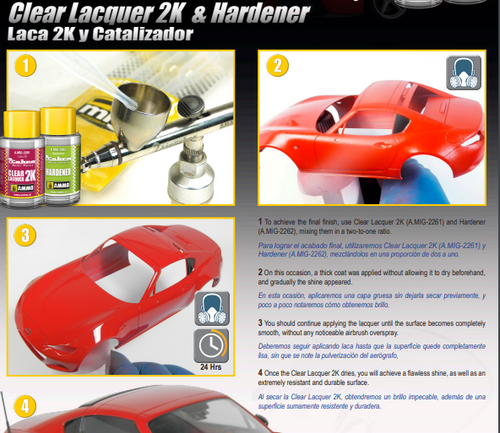 Using Cobra lacquer and hardener part 1