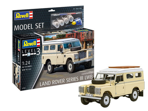 Land Rover Series III LWB Commercial Vehicle w/paint & glue 1/24 Revell Germany