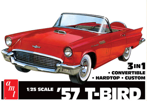 1957 Ford Thunderbird (3 in 1) 1/25 AMT Models