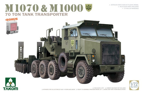 M1070 Tractor & M1000 70-Ton Tank Transporter 1/72 Takom