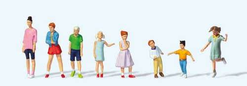 Youths & Children Standing (8) HO Scale Preiser Models