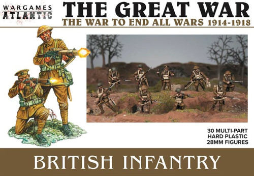 The Great War 1914-18: British Infantry (30) 28mm Wargames Atlantic